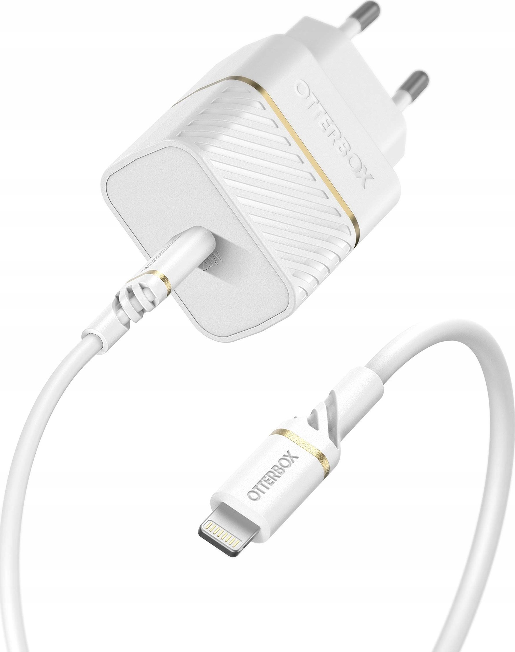 Karikues muri OtterBox EU, 20W USB C PD, kabllo USB C Lightning 1m, i bardhë
