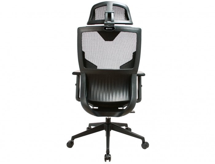 Karrige lojërash Sandberg ErgoFusion, ergonomike, material rrjetë dhe PU, e zezë