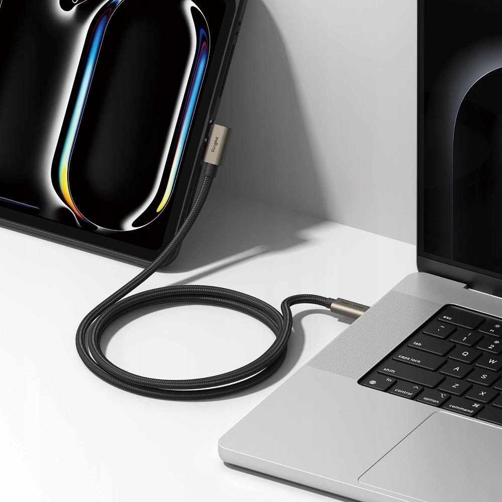 Kabllo USB C në USB C Ringke, 200cm, 240W PD, e zezë