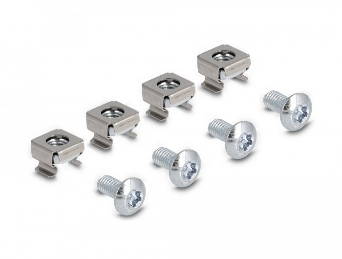 Kllapa montimi rack DeLOCK 66868, 19", set 2 copë, të zeza