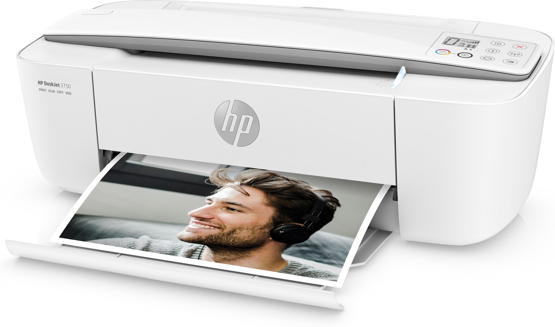 Printer multifunksional HP DeskJet 3750, Inkjet termal, i bardhë