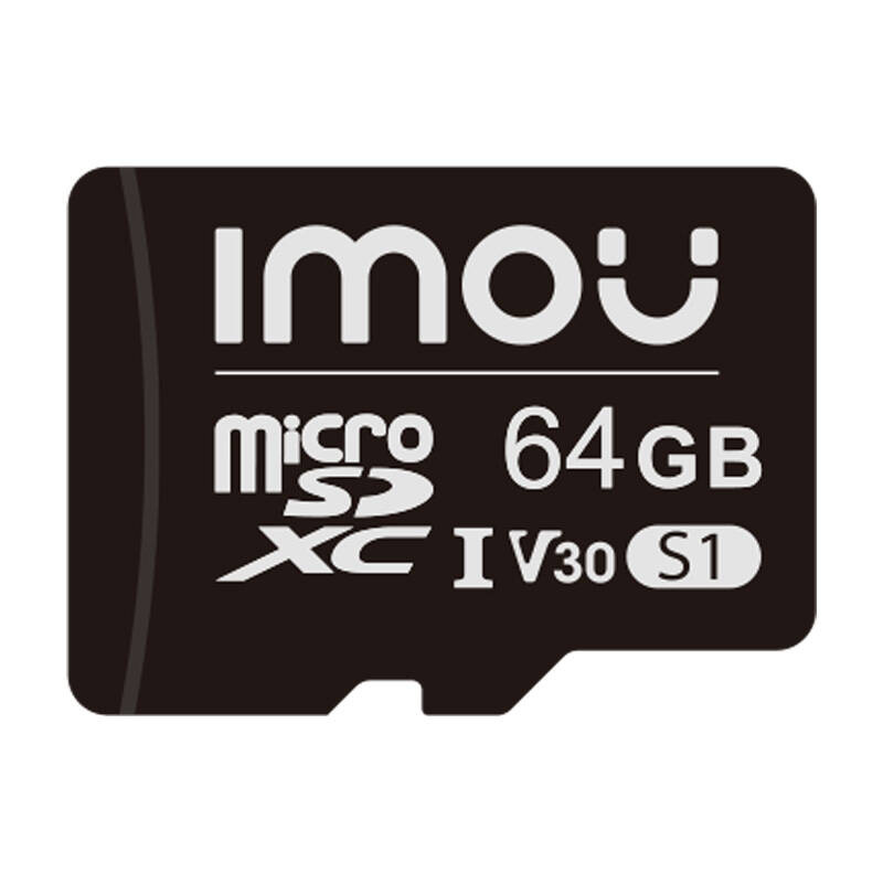 Kartë memorike microSDXC Imou S1, 64GB, Class 10 U1 V10, e zezë