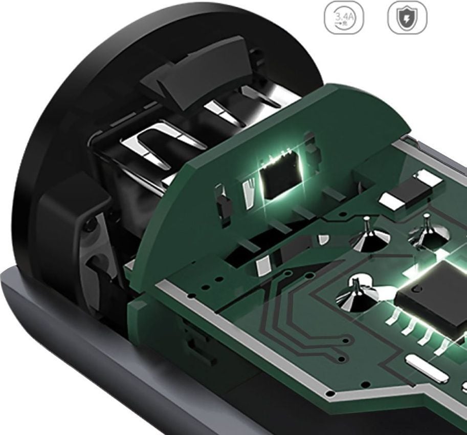 Karikues për makinë Dudao R5, 2x USB-A 3.1 A (55632-uniw)