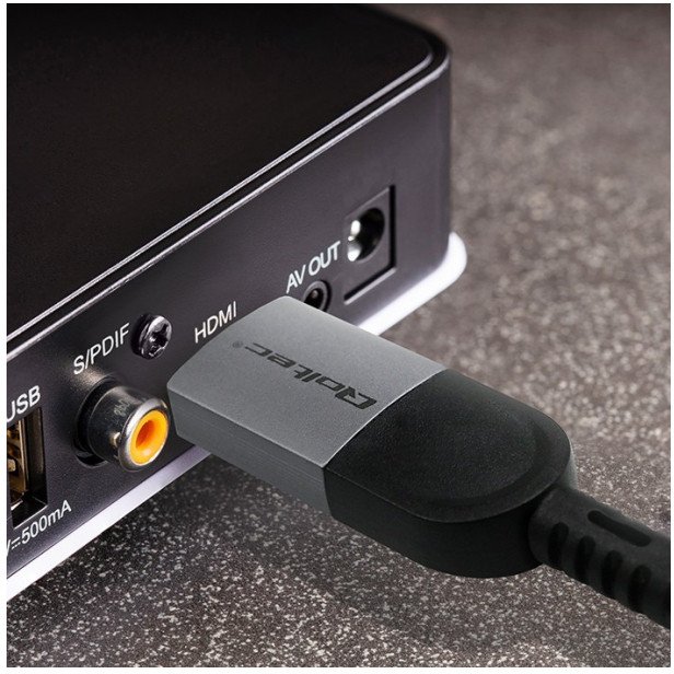 Kabllo adapter Qoltec USB C në HDMI, 2m, 4K 60Hz, gri