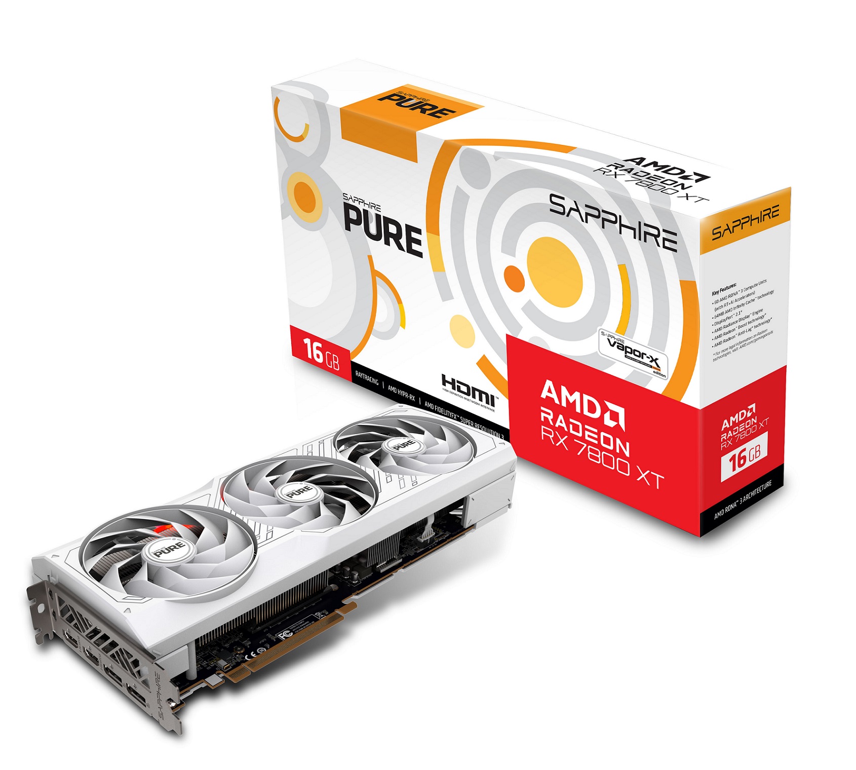 Kartelë grafike Sapphire PURE Radeon RX 7800 XT, 16GB, GDDR6