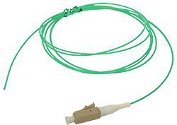 Kabllo pigtail fibër optike Alantec MM OM3 1G, LC, 2m, jeshile