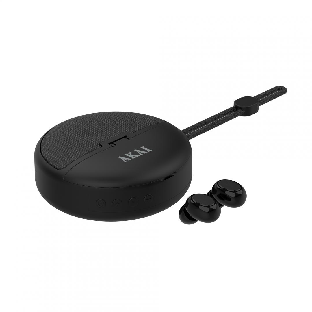 Kufje in ear Akai BTE J500BT, True Wireless, Bluetooth 5.4, të zeza