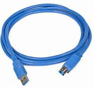 Kabllo Gembird USB-A - USB-B, 3m, i kaltër