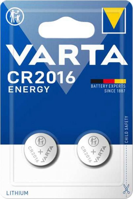 Bateri litiumi Varta Energy CR2016, 3V, paketim 2 copë