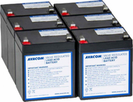 Set bateri Avacom RBC141, 6 copë, për UPS APC, gri