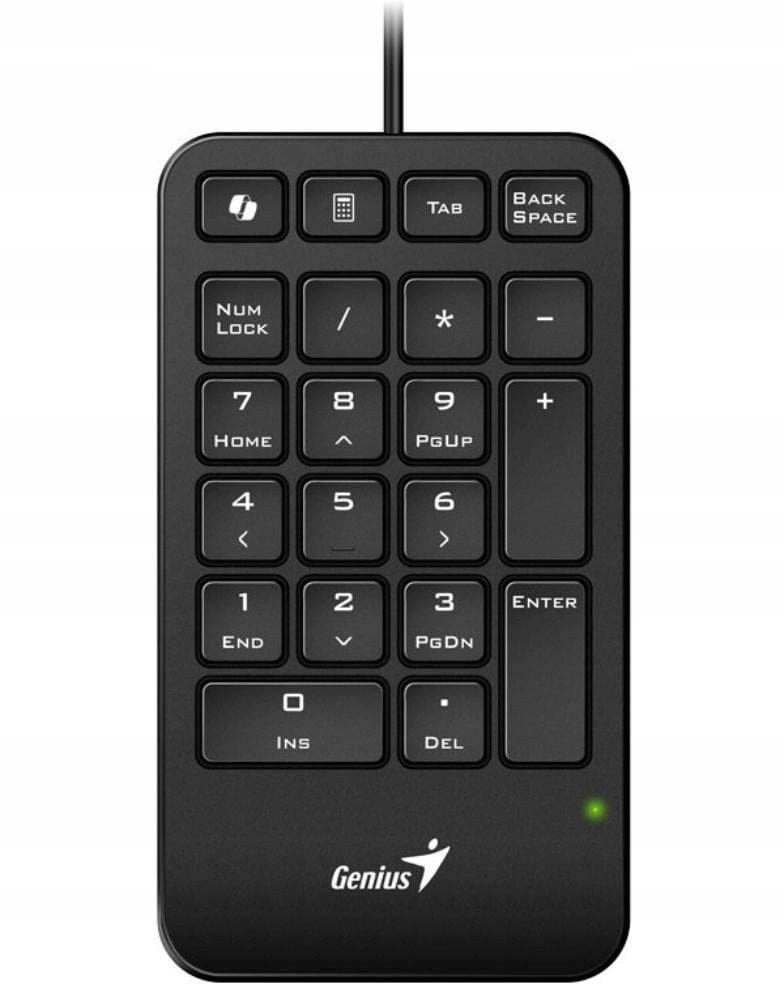 Tastierë numerike Genius NumPad 125, USB C, me tast CoPilot, e zezë