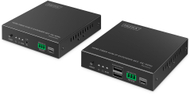 Set ekstender HDMI me fibër optike Digitus KVM IP, 4K 60Hz, i zi