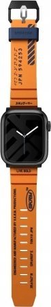 Rrip për Apple Watch Skinarma Shokku, 42 44 45mm, silikon, portokalli