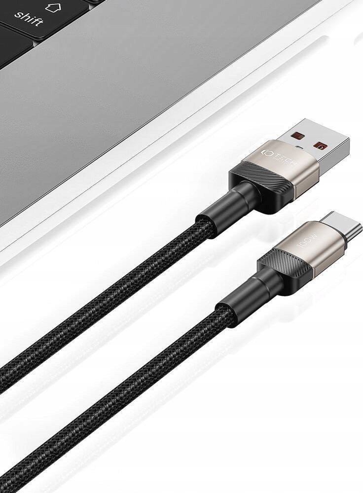 Kabëll USB C Tech-Protect UltraBoost Evo, 200cm, 100W 5A, titanium