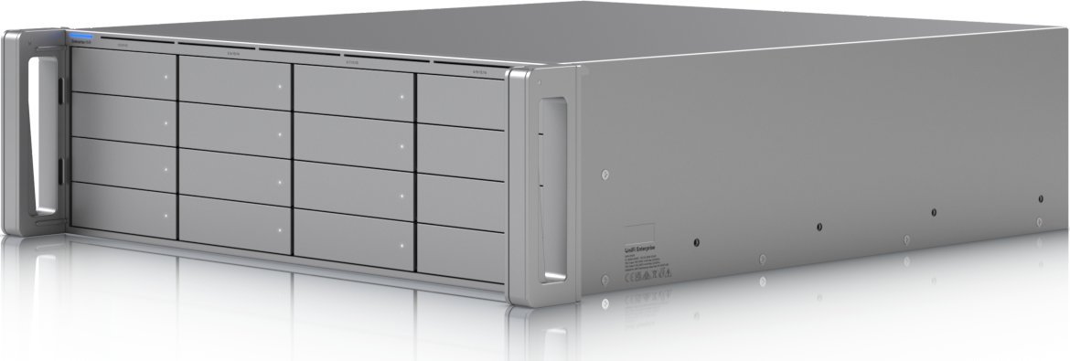 Video regjistrues rrjeti Ubiquiti Enterprise NVR 3U, për deri 16 disqe, 10GbE, gri