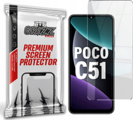 Xham mbrojtës GrizzGlass HybridGlass për Xiaomi Poco C51, hibrid, transparen