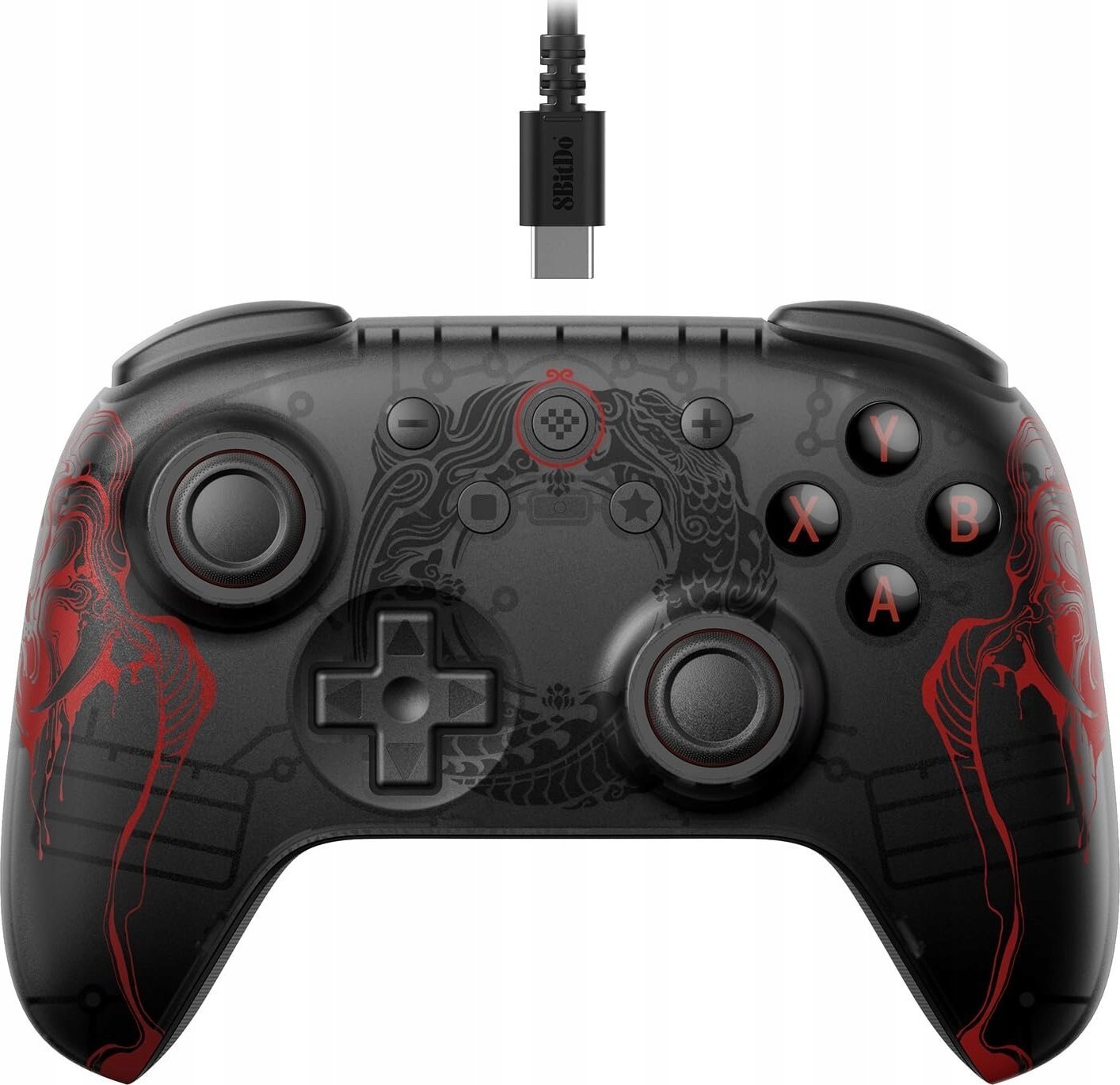 Gamepad 8BitDo Black Myth Wukong Ultimate 2C, Hall Effect, PC dhe Android, i zi