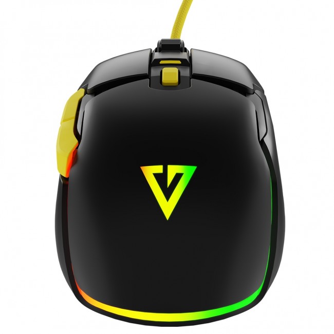 Maus gaming MODECOM Volcano Jager, optik, me kabllo, i zi