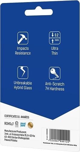 Mbrojtës kamere 3MK Lens Protect për Realme 8 Pro, xham hibrid 0.2mm, set 4 copë, transparent