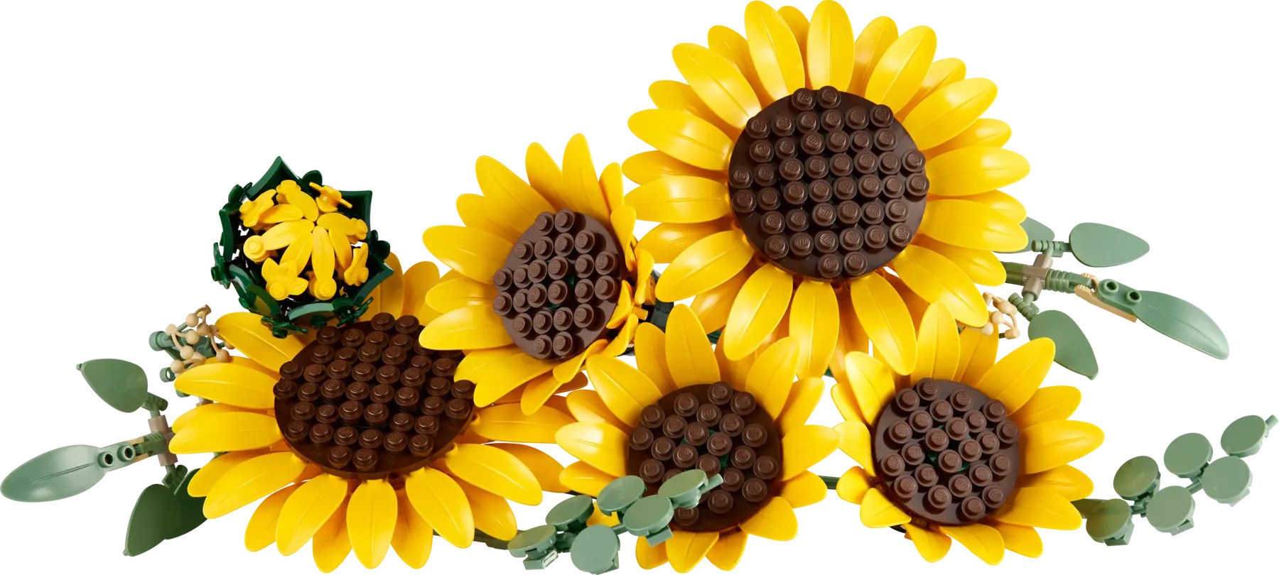 Set LEGO Botanicals Sunflowers, 686 copa, dekorativ, shumëngjyrësh