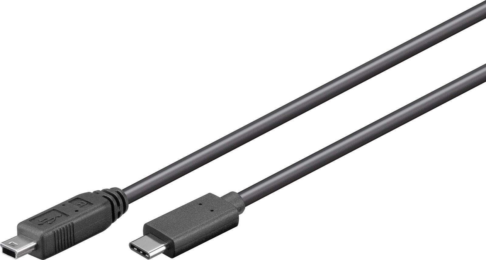 Kabllo USB MicroConnect USB C në mini USB, 0.5 m, USB 3.1, i zi