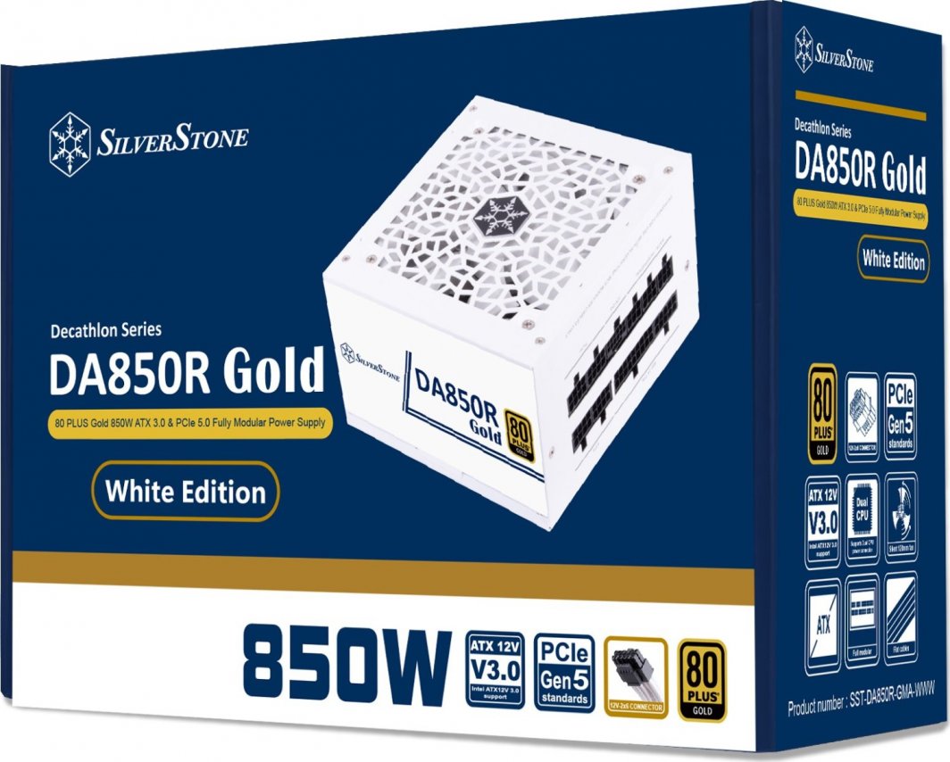 Burim energjie SilverStone DA850R Gold SST-DA850R-GMA-WWW ATX 3.0, 850W