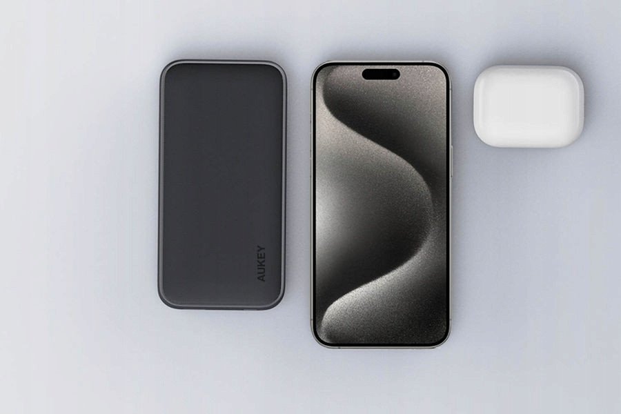 Power bank Aukey PB-Y46, 10000mAh, 15W, gri