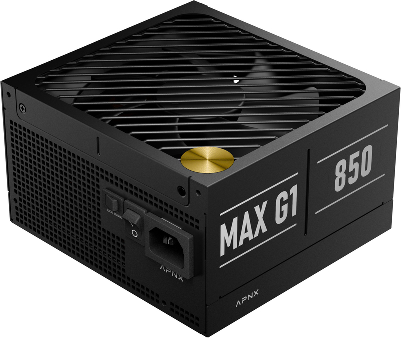 Furnizim me rrymë APNX MAX G1 850W, modular, 80 Plus Gold, i zi