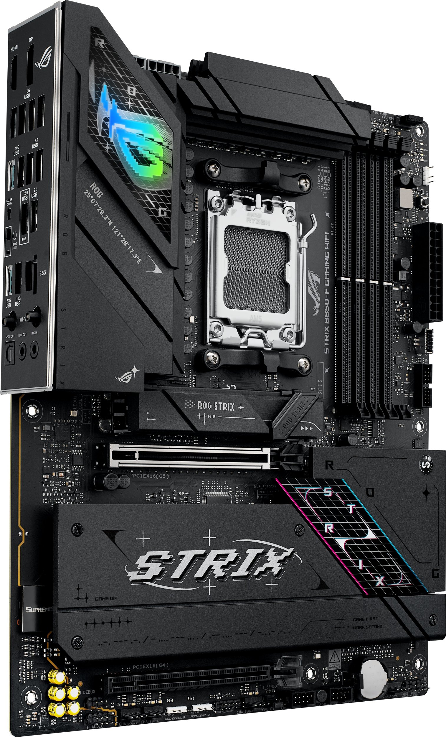 Pllakë amë ASUS ROG STRIX B850-F GAMING WIFI, AMD AM5, DDR5, ATX