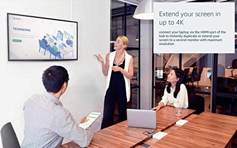 Docking station D-Link DUB-M530, USB-C 5 në 1, HDMI 4K, gri