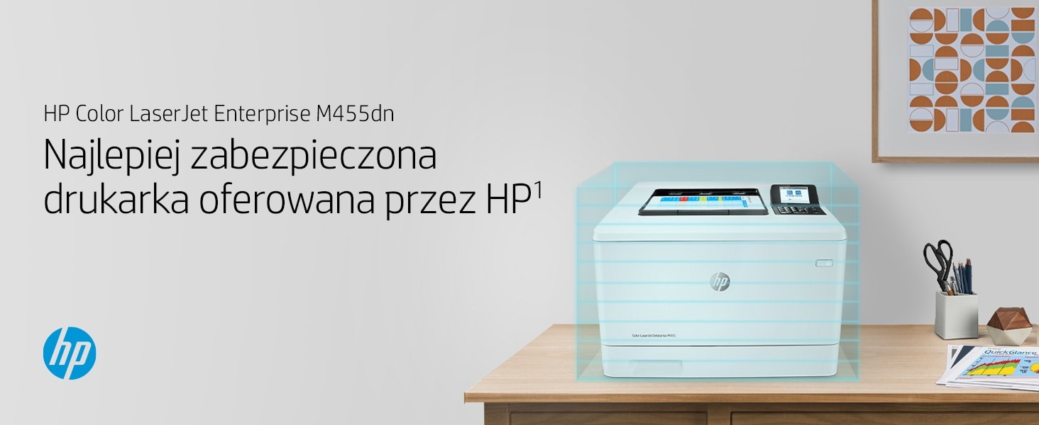 Printer HP Color LaserJet Enterprise M455dn, lazer me ngjyra, i bardhë