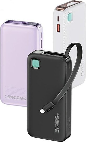 Powerbank Usams XY Series, 10000mAh, PD 20W, gri