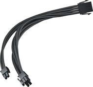 Kabllo zgjatëse SilverStone PP07E, 8 pin PCIe 6+2, 30 cm, e zezë