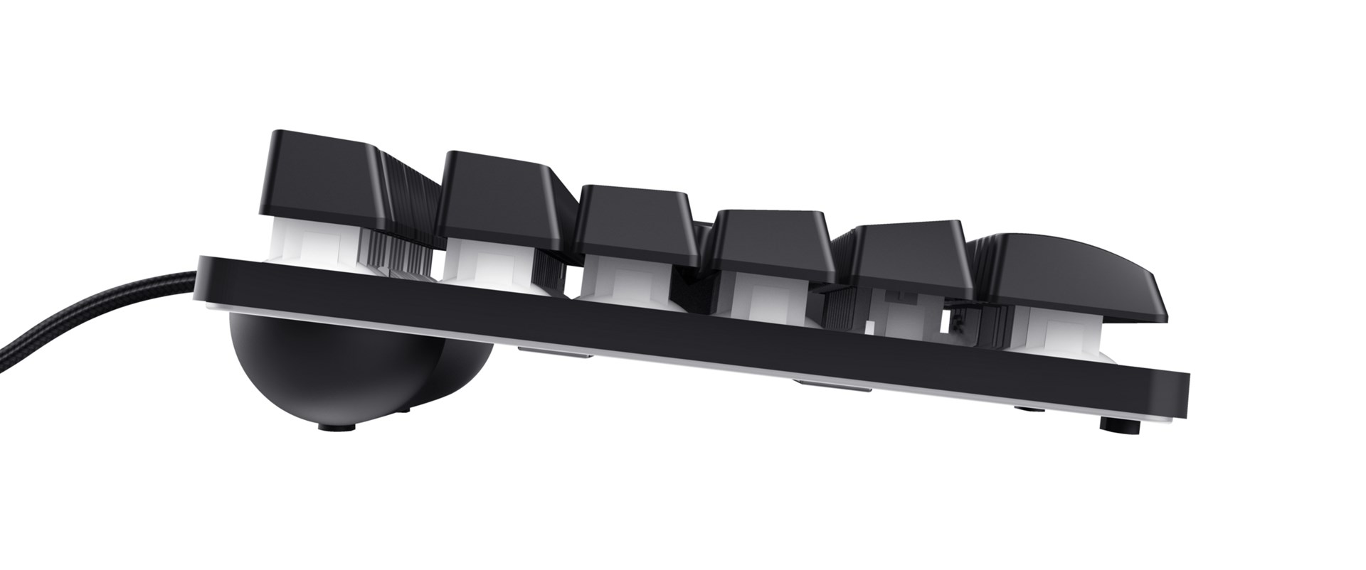 [OUTLET] Tastierë Gaming Trust GXT 833 Thado, USB, e zezë / e hirtë