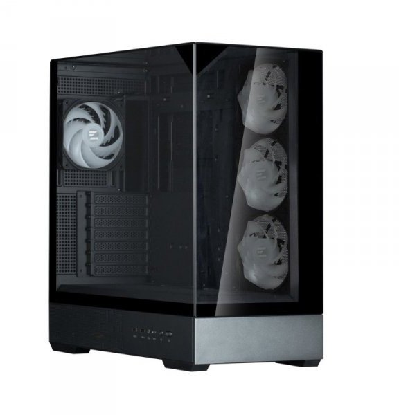 Kuti kompjuteri Zalman P40 Prism Plus, ATX Midi Tower, xham i kalitur, e zezë