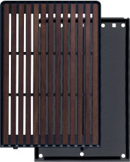 Panel frontal druri Lian Li A3 mATX, me filter pluhuri, i zi walnut