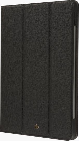 Këllëf tablet Dbramante1928 Milan për iPad 10.2", lëkurë natyrale, me mbështetëse, i zi