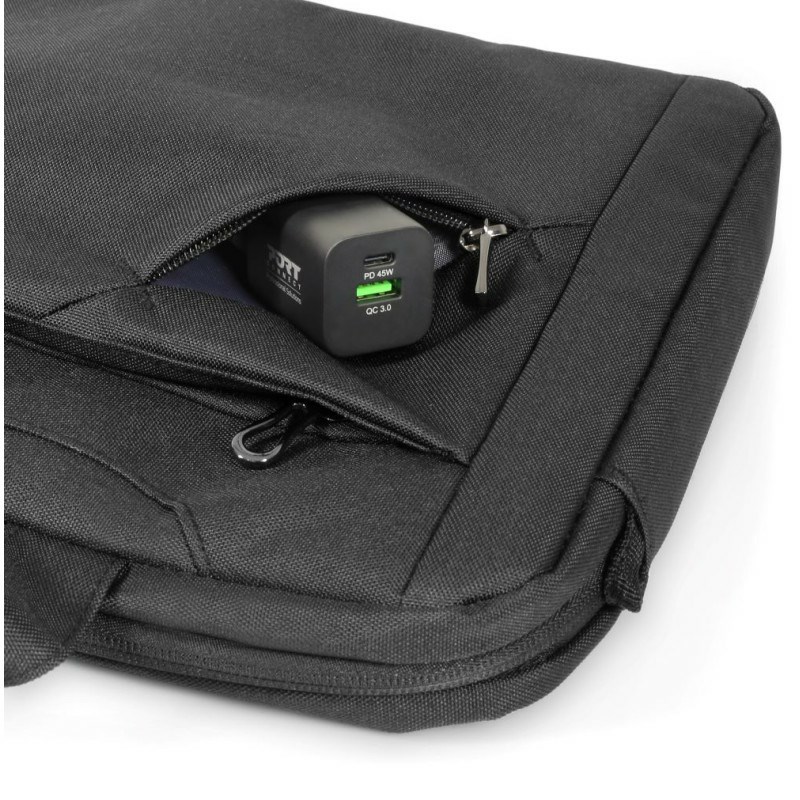 Çantë dore për laptop Port Designs 135172, 15.6", e zezë