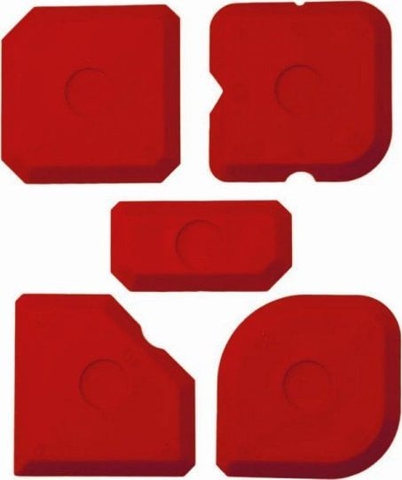 Set spatula silikoni Dedra 15B087, 5 copë, portokalli