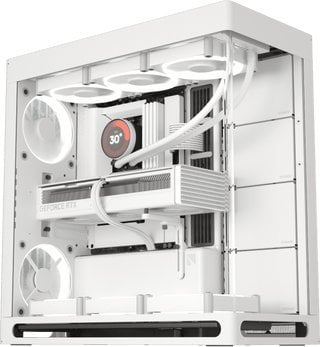 Kutia PC HAVN HS420, mid tower, xham i temperuar, e bardhë