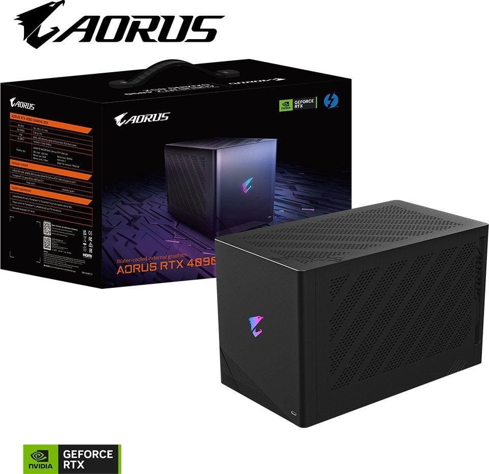Kartelë grafike Gigabyte Aorus RTX 4090 Gaming Box 24GB GDDR6X