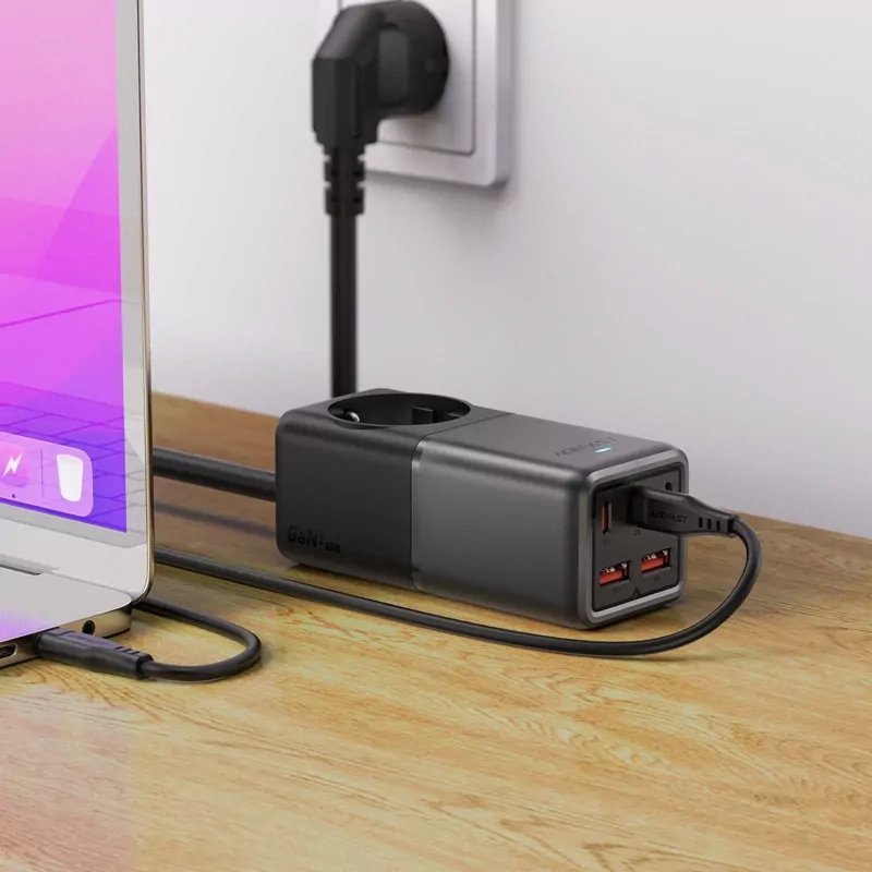 Karikues tavoline ACEFAST GaN, 75W, PD3.0, 3x USB C 2x USB A