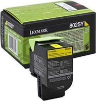 Kasetë toner Lexmark 802SY 80C2SY0, origjinale, kapacitet standard, e verdhë