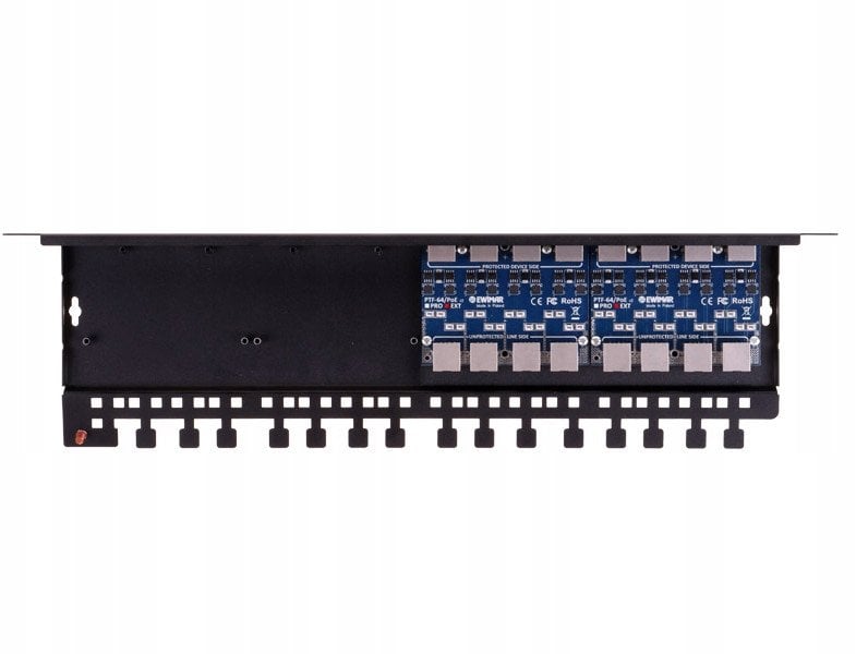 Limitues rrufeje 8 kanale PTF-68-EXT PoE, për rrjet, gri