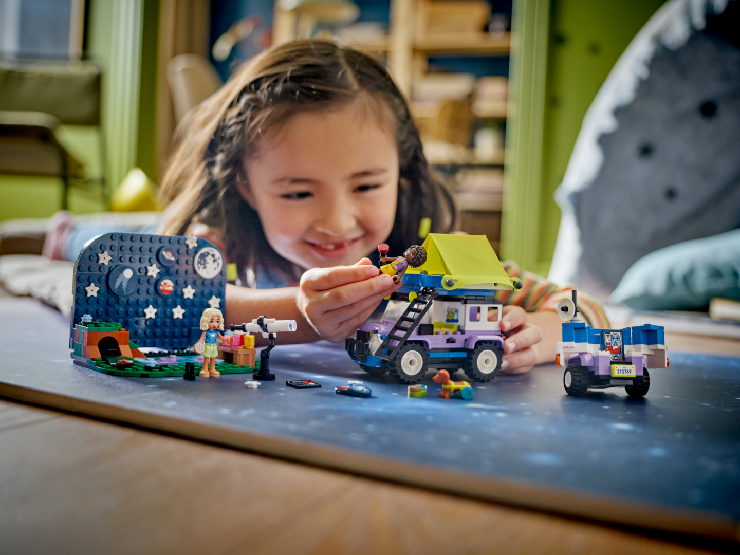 Set LEGO Friends Camper with Mobile Stargazing Observatory 42603, për fëmijë 7+, kreativ, shumëngjyrësh