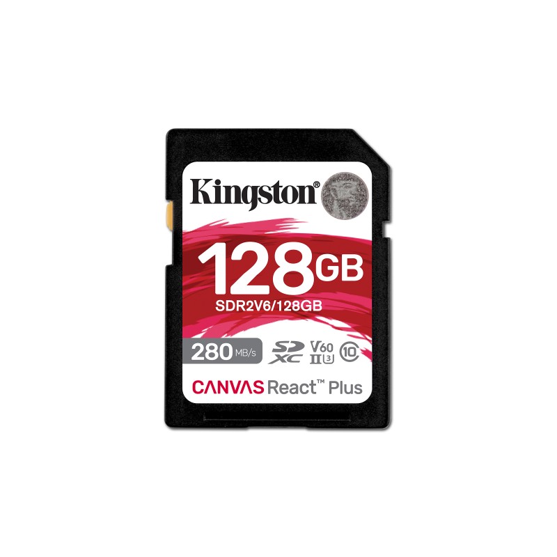 Kartë memorie SD Kingston Canvas React Plus V60, 2x128GB, UHS-II, me lexues kartash