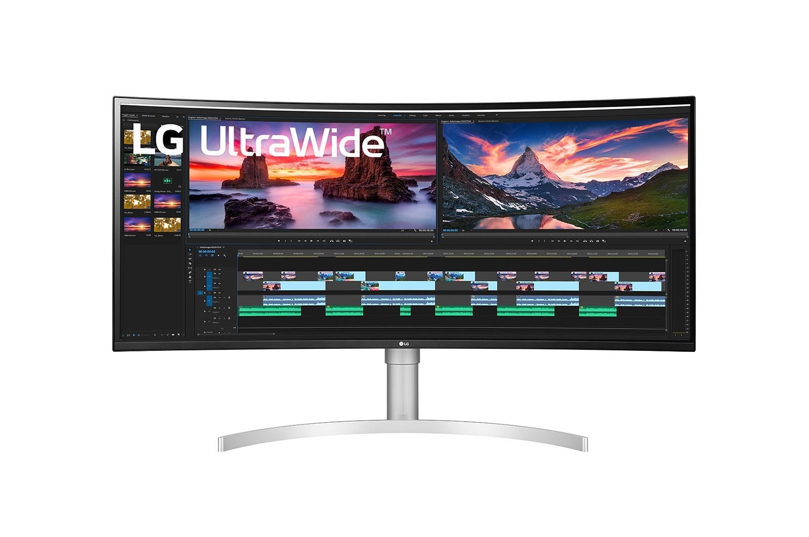 Monitor LG 38WN95CP-W, 38", UW4K, IPS, 144Hz, i bardhë