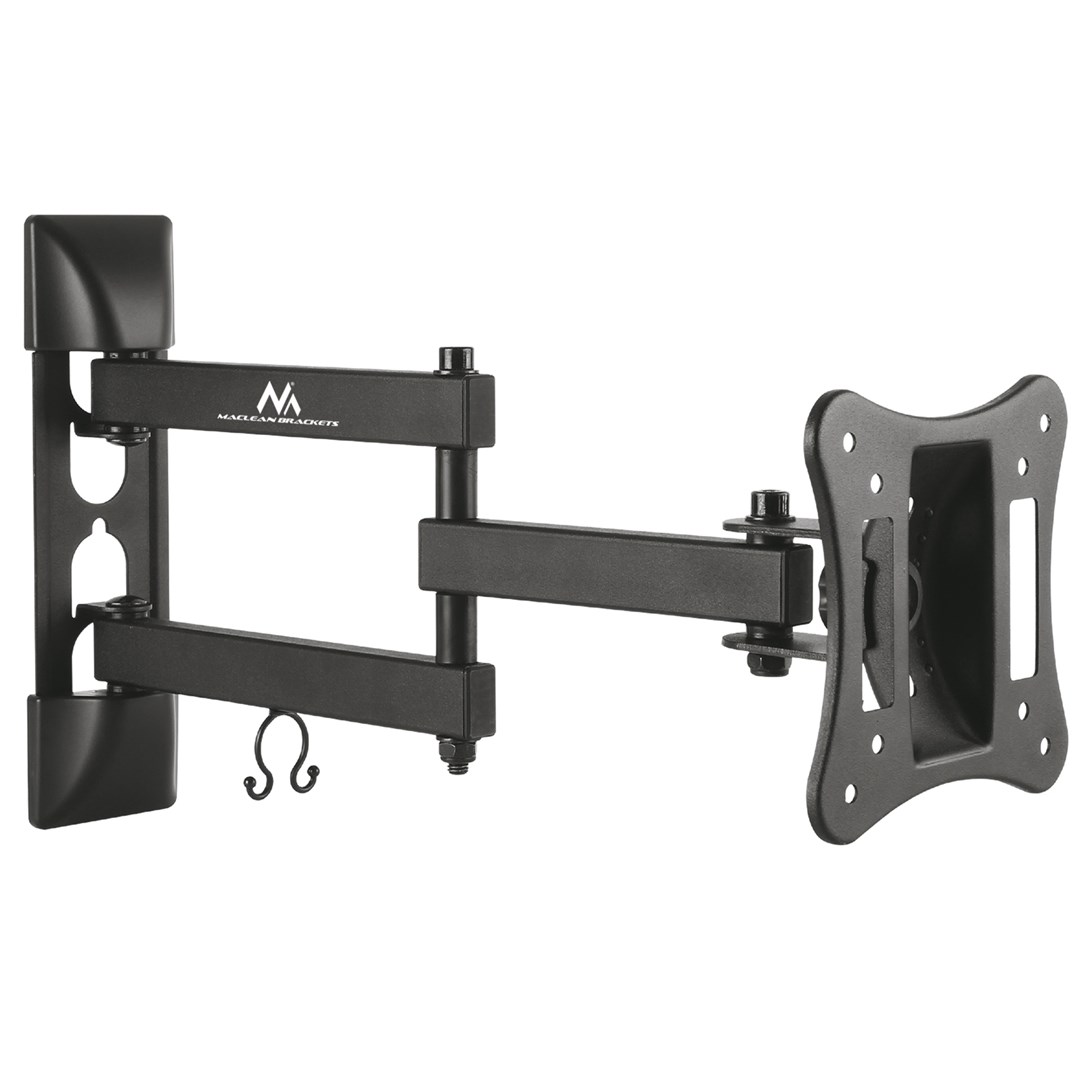 Mbajtëse muri për TV Maclean MC-719, 13"-27", 15 kg, e zezë