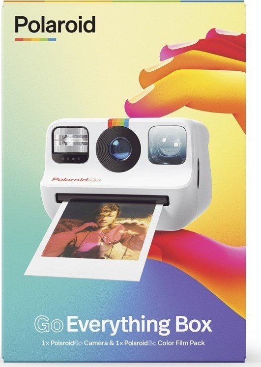 Set kamerë instant Polaroid Go Everything Box, kompakte, ekspozim i dyfishtë, e bardhë