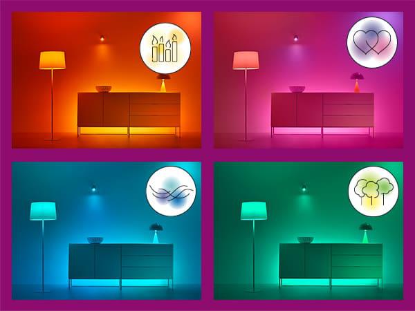 Shirit LED smart WiZ Neon Gradient, 3m, 24W RGBW, i bardhë